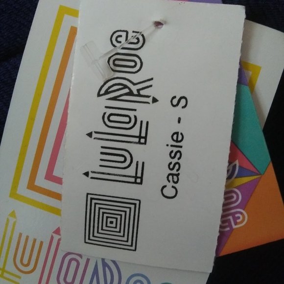 LuLARoe Cassie skirt size S color block Comfy/easy - Picture 6 of 10